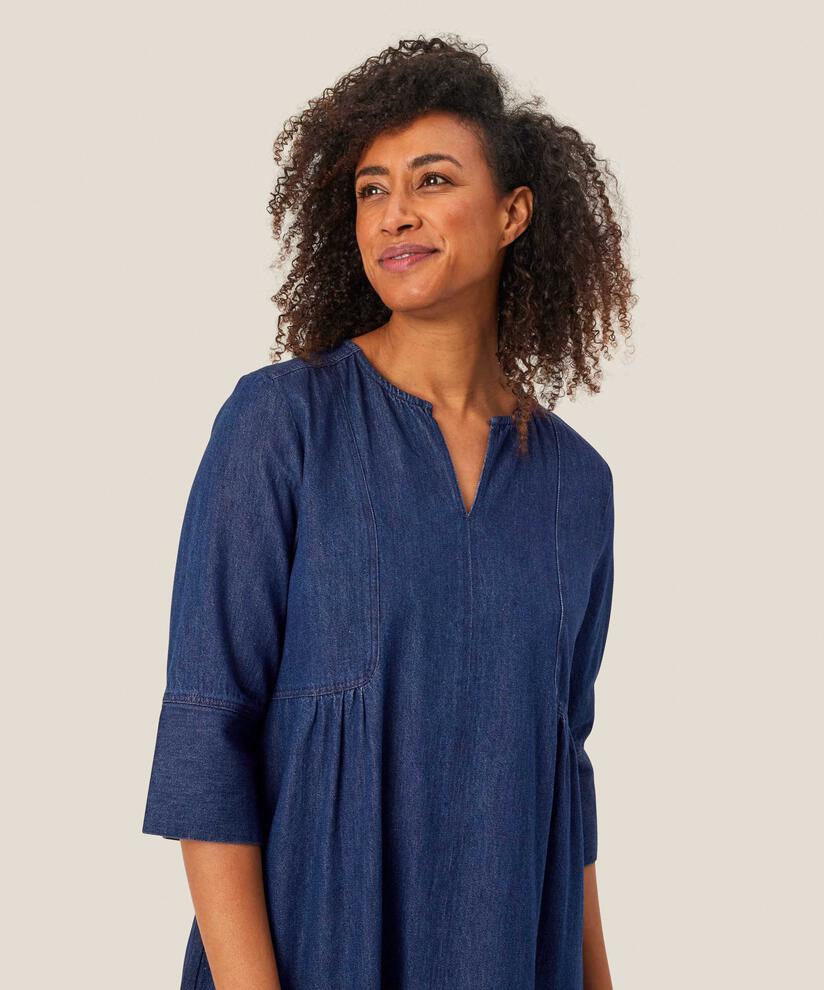 Nasya Denim Dress, Dark Denim