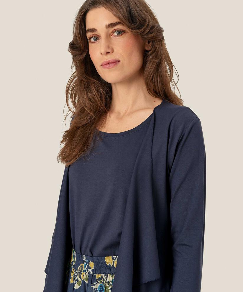 Itally JERSEY Cardigan, Mood Indigo