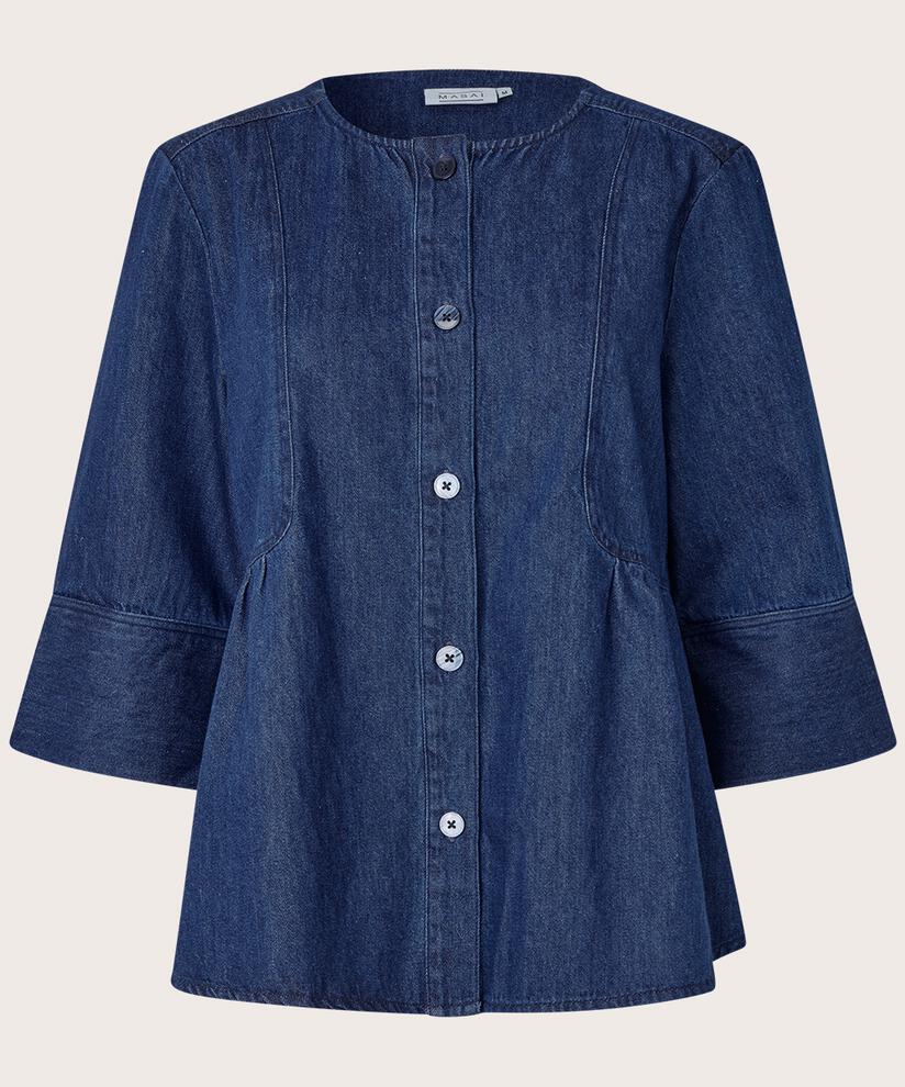 Juvila Denim Shirt Jacket, Dark Denim